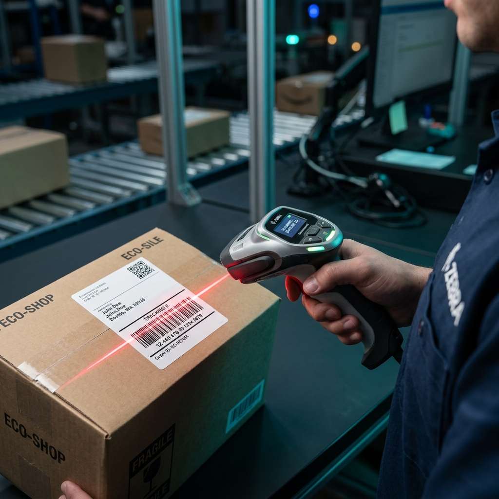 Smart barcode scan warehouse management and error-free dispatch